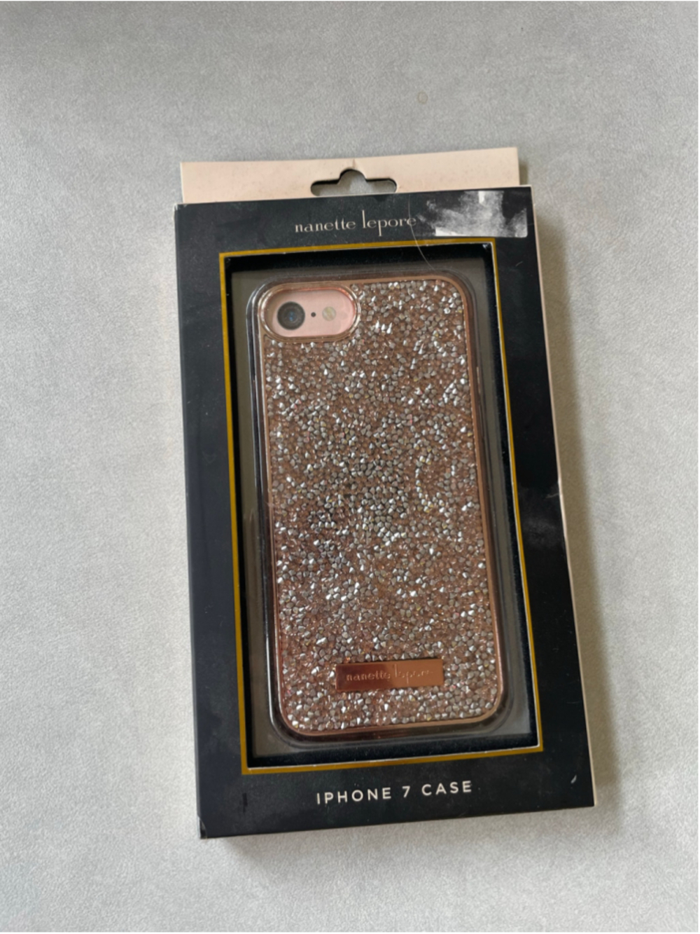Nanette Lepore iPhone 7 Case One Size Rose Gold and Silver